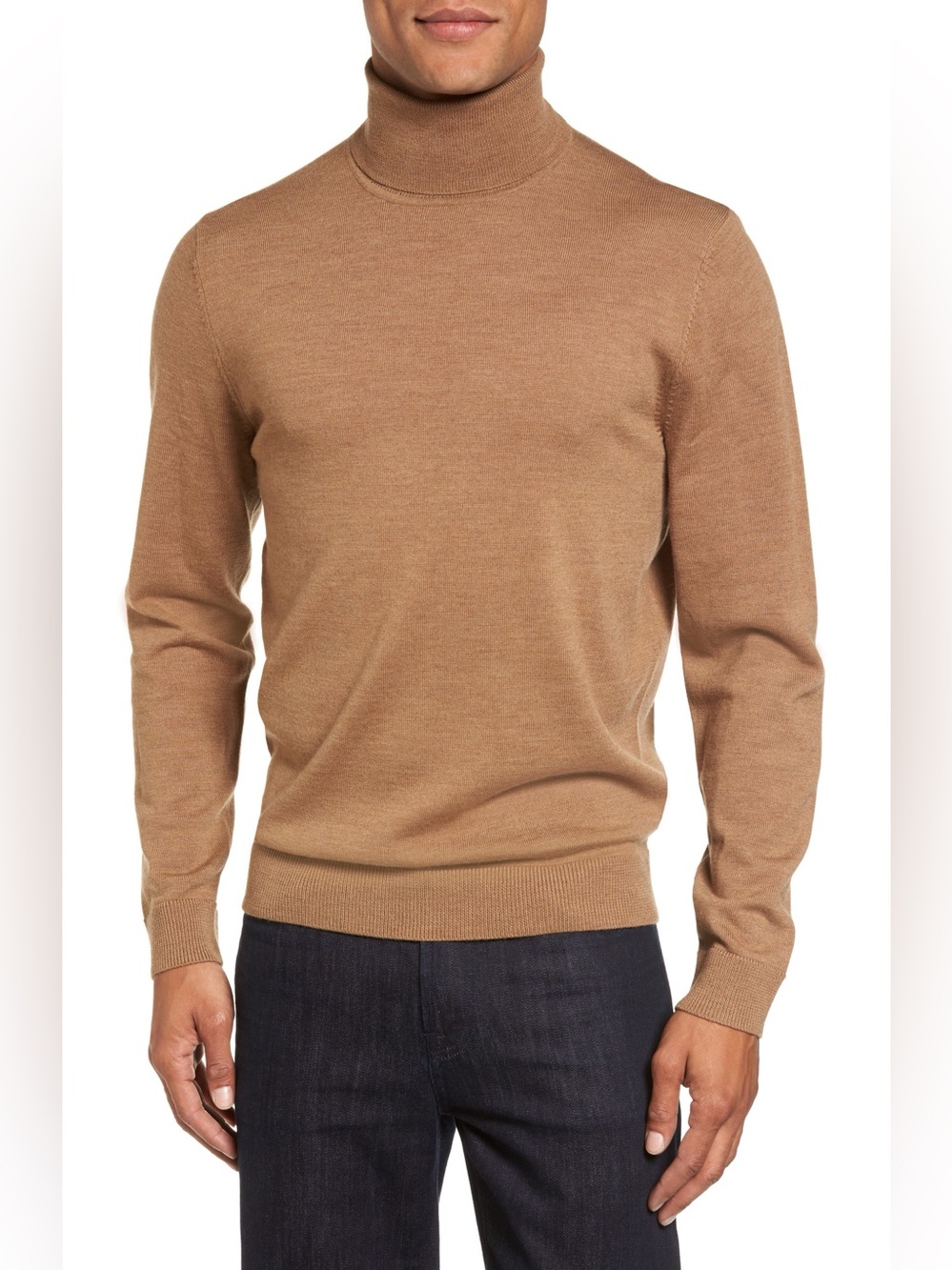 Nordstrom Men’s Merino Wool Turtleneck - camel